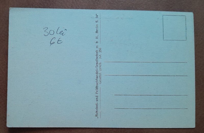 Carte postala, Sinaia, Cazinoul si Hotel Palace, perioada interbelica