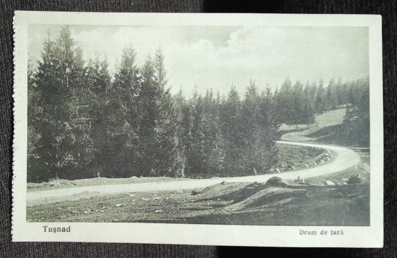 Carte postala, Tusnad drum de tara, 1928