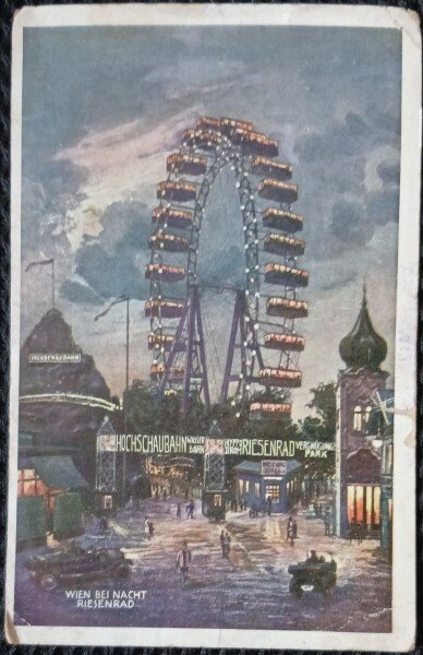 Carte Postala, Viena, parc de distractii, 1930