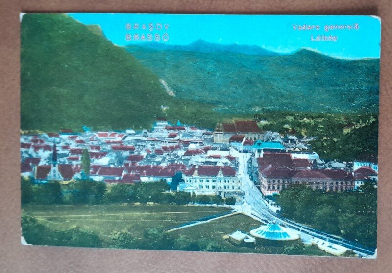 Carte postalas, Brasov vedere generala, 1923