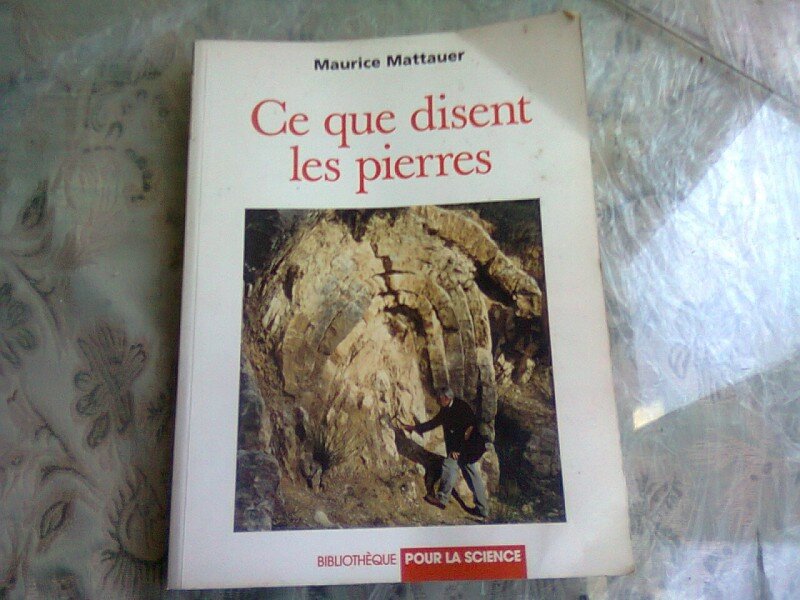 CE QUE DISENT LES PIERRES - MAURICE MATTAUER  (CARTE IN LIMBA FRANCEZA)