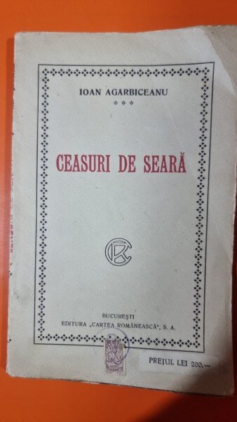 Ceasuri de seara - Ioan Agarbiceanu