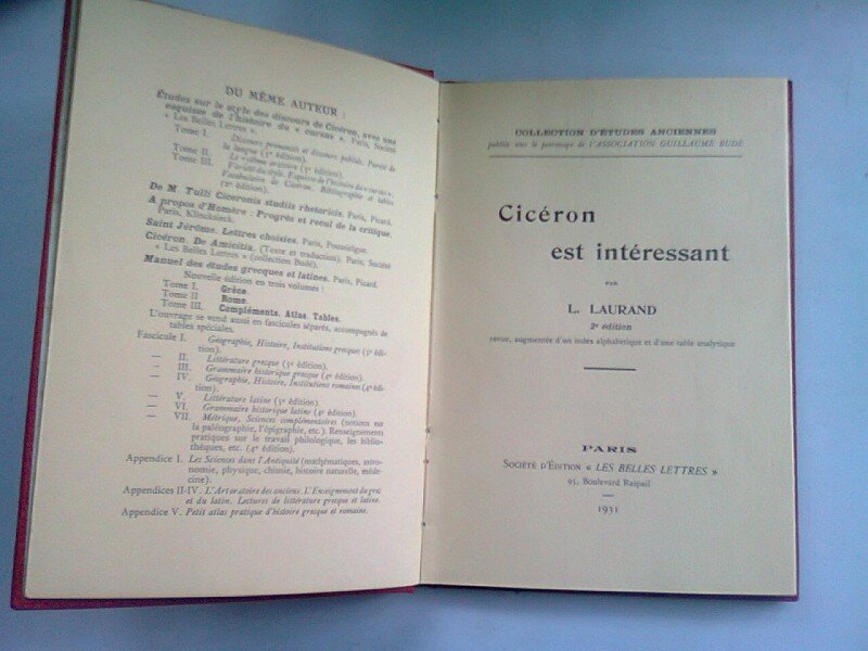 CICERONE EST INTERESSANT - L. LAURAND  (CICERONE ESTE INTERESANT)