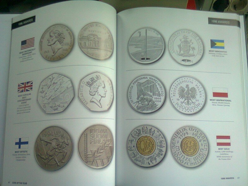 COIN OF THE YEAR - DONALD SCARINCI   (MONEDA ANULUI)