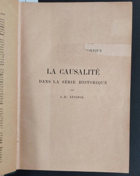Colegat Lucrari istorice - A. D. Xenopol (2 lucrari in franceza,1 lucare italiana si 1 in romana)