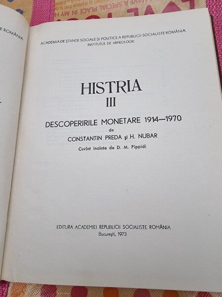 Constantin Preda - Histria, volumul 3. Descoperirile monetare, 1914-1970