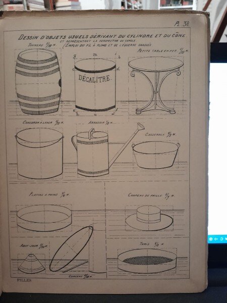 Cours de sessin d apres nature de dessin industriel et de dessin ornemental - L. Monfort