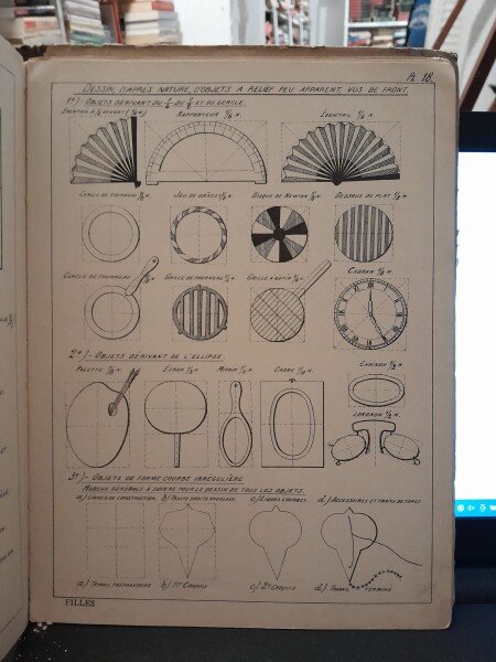Cours de sessin d apres nature de dessin industriel et de dessin ornemental - L. Monfort