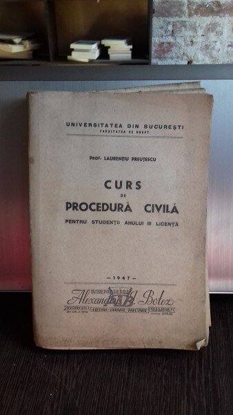 CURS DE PROCEDURA CIVILA - LAURENTIU PREUTESCU