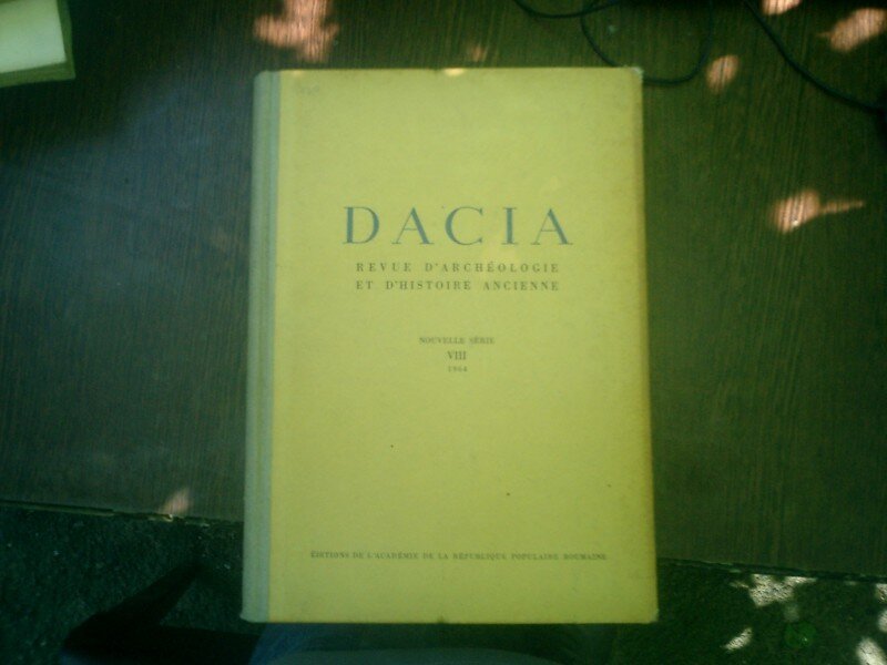 Dacia Revue d'archeologie et d'histoire ancienne Nouvell serie VIII 1964 - C,. Daicoviciu si Em. Condurache
