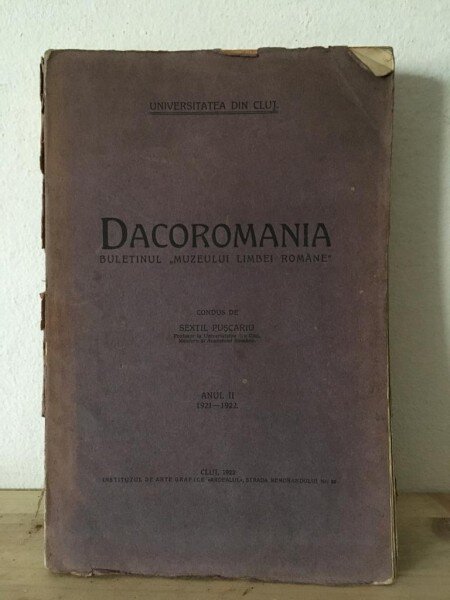Dacoromania - Buletinul Muzeului Limbei Romane