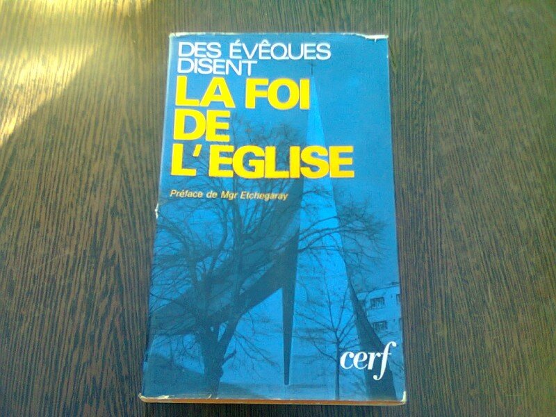 DES EVEQUES DISENT LA FOI DE L'EGLISE  (CARTE IN LIMBA FRANCEZA)