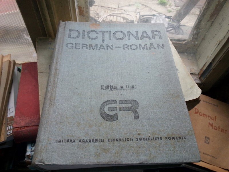 DICTIONAR GERMAN-ROMAN (EDITURA ACADEMIEI, 1989),EDITIA A II A,140.000 DE CUVINTE,1184 PAG