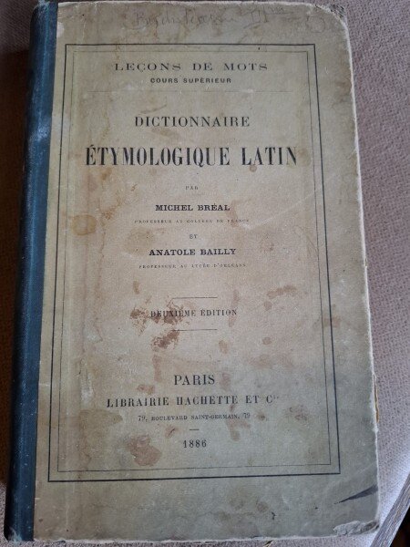 Dictionnaire etymologique latin - Michel Bailly