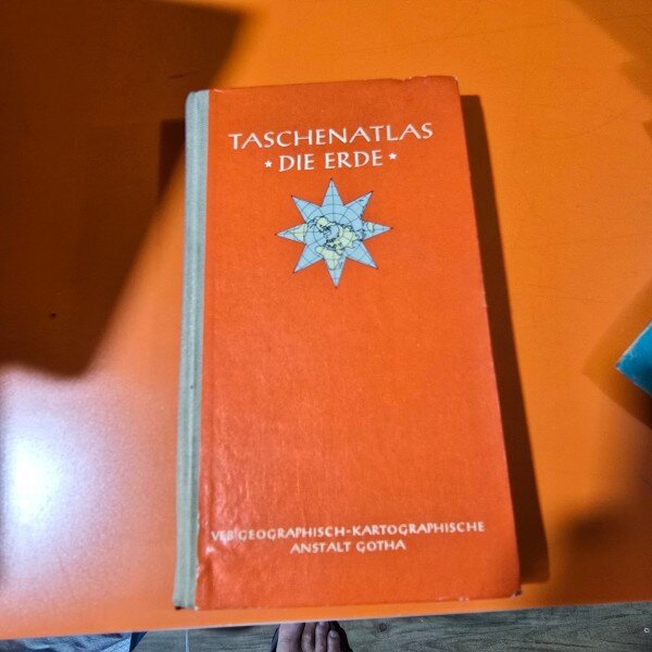 Die Erde Taschenatlas 1955. Atlas geografic de buzunar pamantul