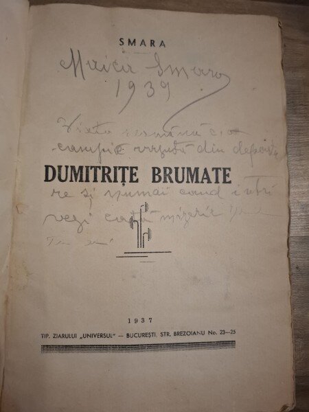 Dumitrițe brumate (cu dedicatie) - Smara