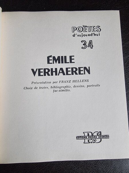 Emile Verhaeren - Franz Hellens  (carte in limba franceza)