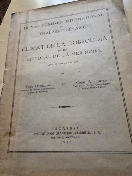 Enric Otetelisanu, Const. A. Dissesco - Climat de la Dobroudla et du Littoral de la Mer Noire
