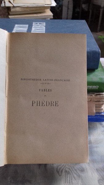 FABLES - PHEDRE  (FABULE)
