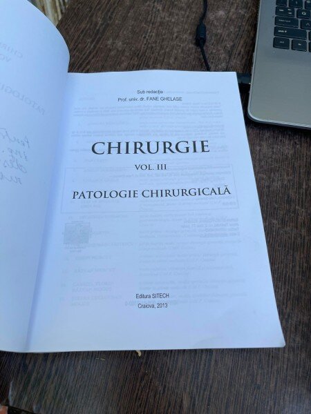 Fane Ghelase Chirurgie Vol. III Patologie chirurgicala (cu dedicatia autorului)