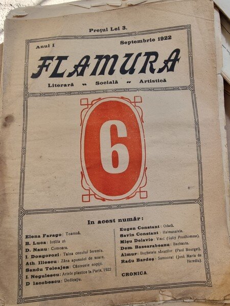 Flamura - Literara Sociala Artistica - Anul I Nr. 6 - Septembrie 1922