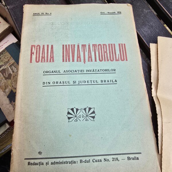 Foaia Invatatorului Anul IV Nr. 4 / 1931