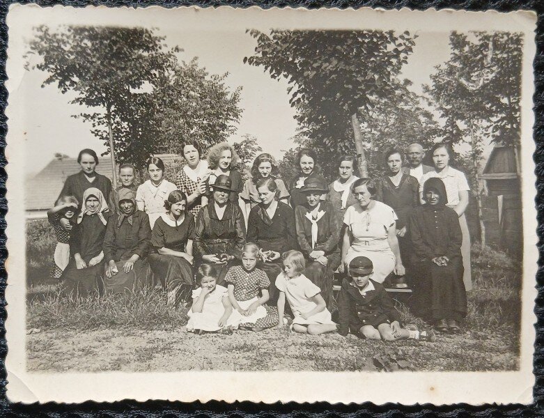 Fotografie, familie reunita, Romania 1922