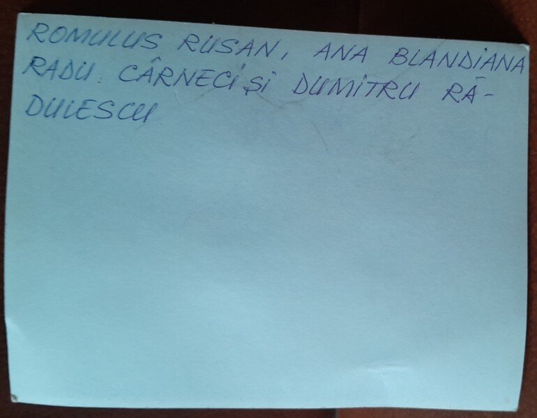 Fotografie, Romulus Rusan, Ana Blandiana, Radu Carneci, Dumitru Radulescu, anii comunismulkui