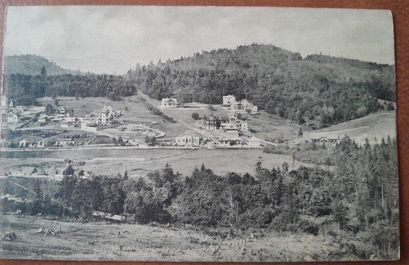 Fotografie, statiune in muntii din Romania, perioada interbelica