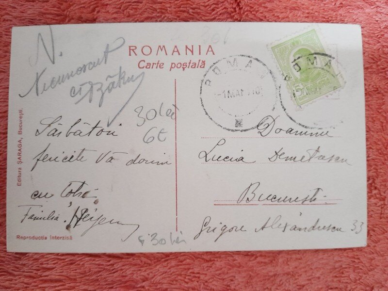 Fotografie tip carte postala, scena din Apus de Soare, actul III, inceput de secol XX