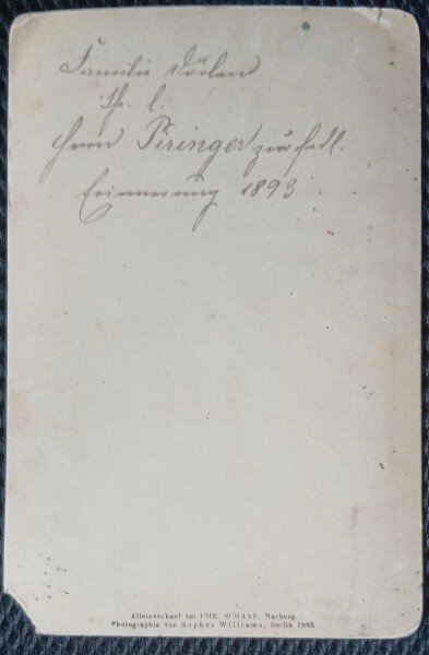 Fotografie tip CDV, Germania, Marburg, Biserica Sfânta Elisabeta, 1893