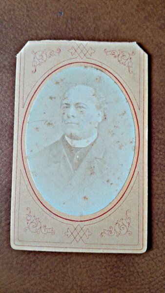 Fotografie tip CDV, portret barbat,1878