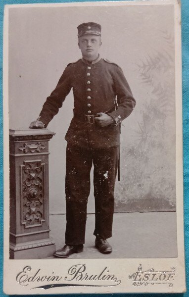 Fotografie tip CDV, Subofiter din armata germana ,sfarsit de secol XIX