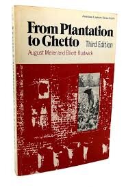 FROM PLANTATION TO GHETTO - AUGUST MEIER  (CARTE IN LIMBA ENGLEZA)