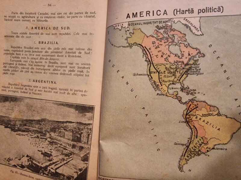 Geografia continentelor, fara Europa, pentru clasa a Vi-a primara - G.N. Costescu