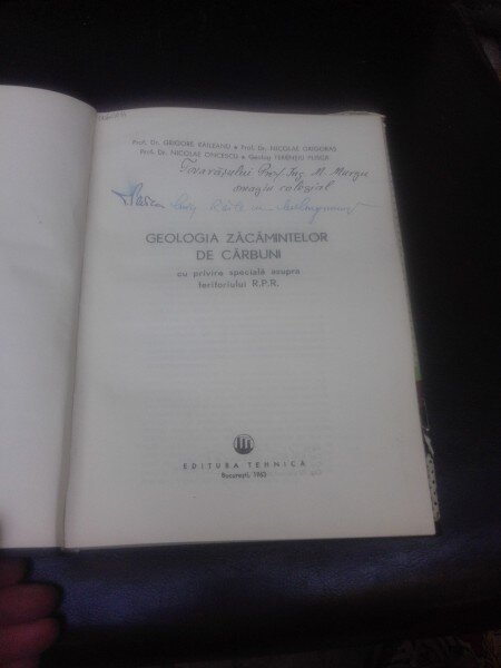 GEOLOGIA ZACAMINTELOR DE CARBUNI - GR. RAILEANU SI ALTII