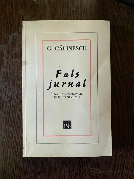 George Calinescu - Fals jurnal