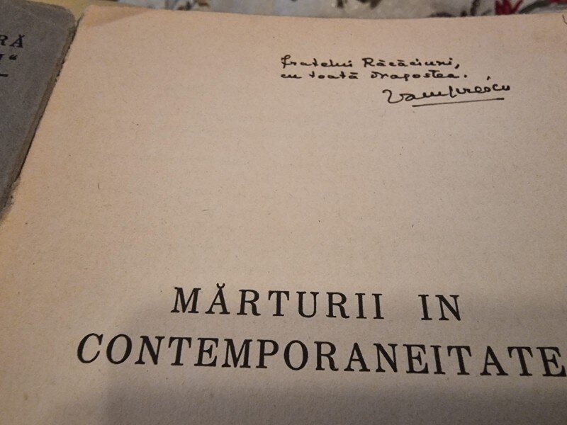 George Mihai Zamfirescu - Marturii in Contemporaneitate (cu dedicatia autorului)