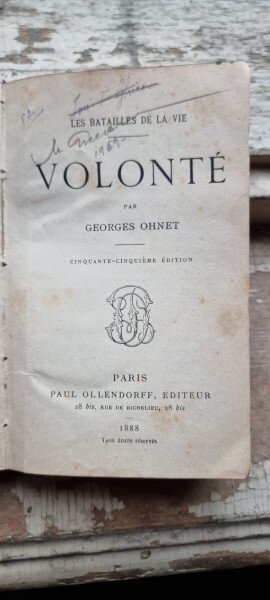 Georges Ohnet - Volonte