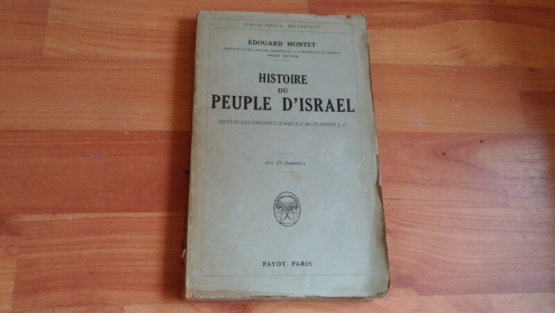 HISTOIRE DU PEUPLE D'ISRAEL-EDOUARD MONTET