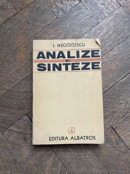 I. Negoitescu - Analize si sinteze