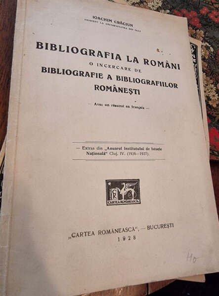 Ioachim Craciun - Bibliografia la Romani