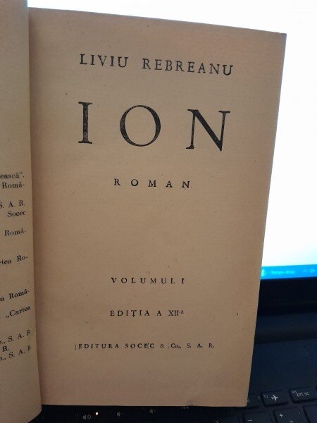ION - LIVIU REBREANU 2 VOLUME COLIGATE  EDITIA XII-A