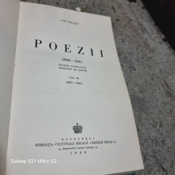 Ion Pillat - Poezii 1906-1941 Vol. III