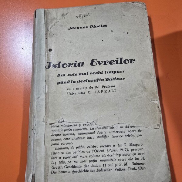 Istoria Evreilor din Cele Mai Vechi Timpuri pana la Declaratia Balfour - Jacques Pineles