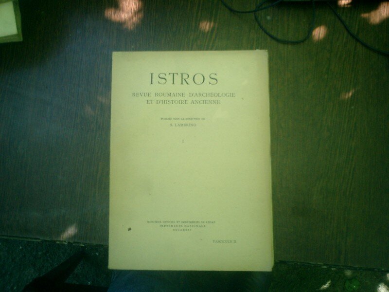 Istros Revue Roumanie d'archeologie et d'histoire ancienne - S. Lambrino