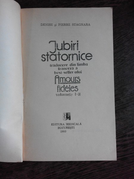 IUBIRI STATORNICE - DENISE SI PIERRE STAGNARA