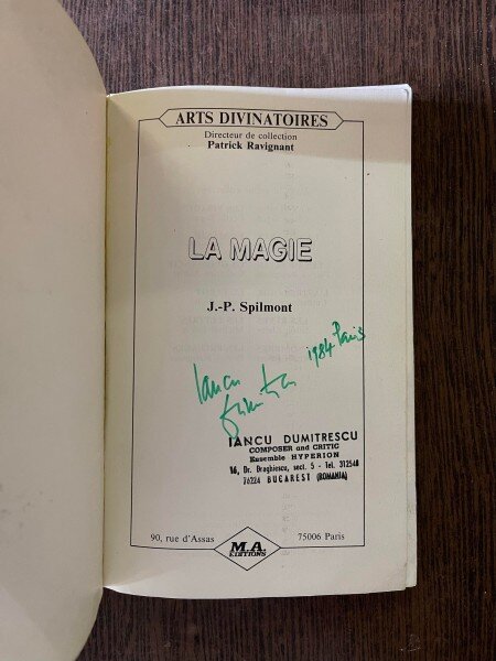 Jean Pierre Spilmont La magie
