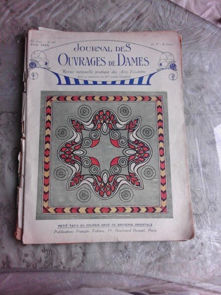 JOURNAL DES OUVRAGES DE DAMES NR. 447/1925  (REVISTA MODA SI BRODERII, IN LIMBA FRANCEZA)