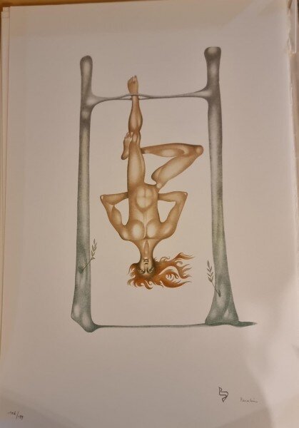 Jules Perahim, L Alphabet – Lamed – litografie originala